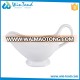 Personalized ceramic white porcelain wholesale gravy boat sauce boat