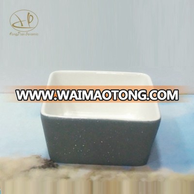 White Porcelain Square Sauce / Side Dishes white ceramic soup bowl